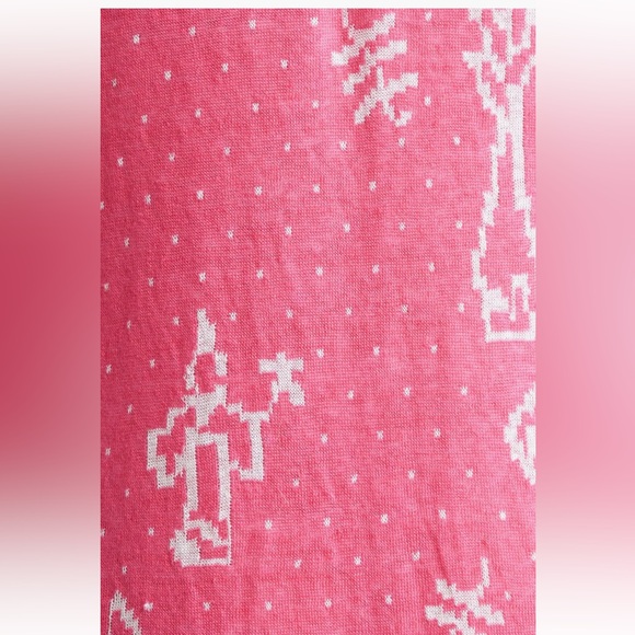 YanYan Munzi Cheongsam Asian Style Jacquard Linen Midi Dress Pink Small - Picture 14 of 15